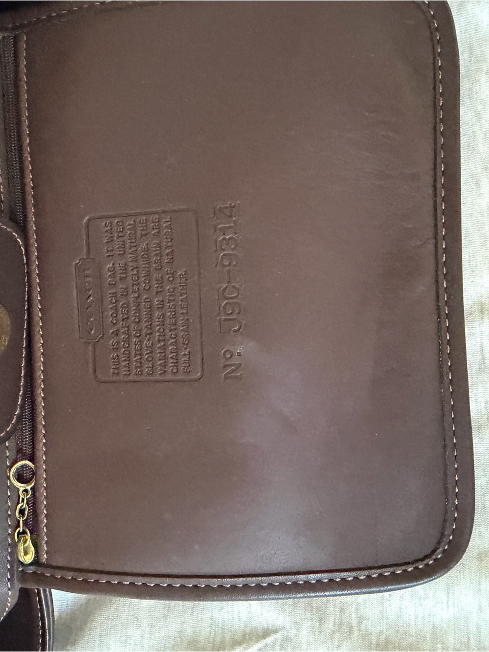 (Never used) Vintage Coach Bleecker Leather Tote Bag - Brown. Never - Picture 9 of 9